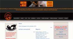 Desktop Screenshot of meat-abolition.org